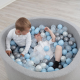 Balde - piscina com  200 bolas para crianças